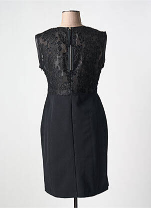 Rochie midi mâneci scurte mâneci scurte negru EVA KAYAN femeie