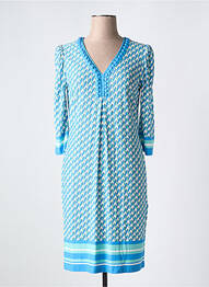 Rochie midi mâneci 3/4 mâneci 3/4 albastru ESQUALO femeie