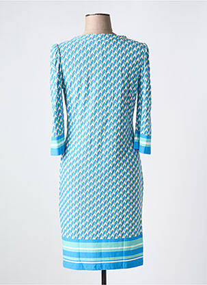 Rochie midi mâneci 3/4 mâneci 3/4 albastru ESQUALO femeie