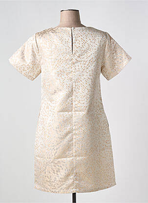 Rochie scurtă mâneci scurte mâneci scurte bej MOLLY BRACKEN femeie