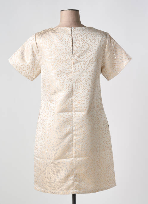 Rochie scurtă mâneci scurte mâneci scurte bej MOLLY BRACKEN femme