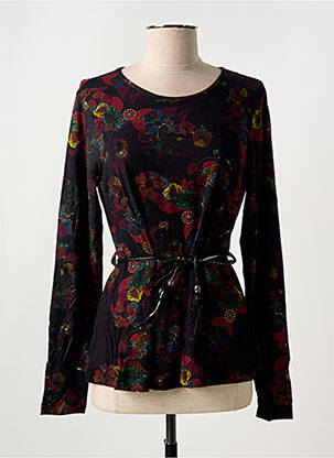 Top negru DESIGUAL femeie