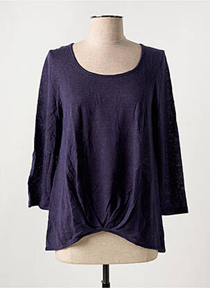 Tricou mâneci 3/4 mâneci 3/4 albastru LISANZA femeie