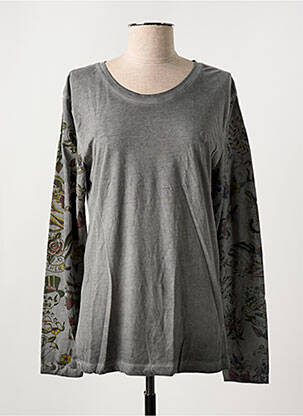 Tricou mâneci lungi mâneci lungi gri DEEPEND femeie