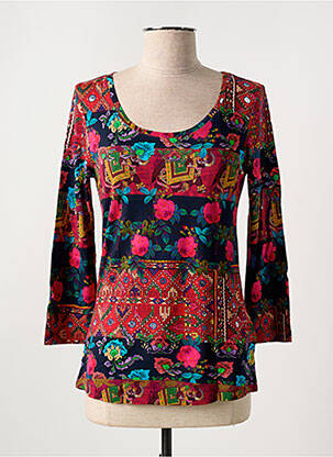 Tricou mâneci 3/4 mâneci 3/4 albastru DESIGUAL femeie