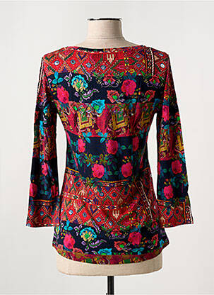 Tricou mâneci 3/4 mâneci 3/4 albastru DESIGUAL femeie