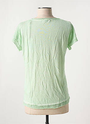 Tricou elasticitate mâneci scurte verde SALSA femeie