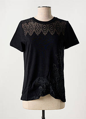 Tricou mâneci lungi mâneci lungi negru DESIGUAL femeie