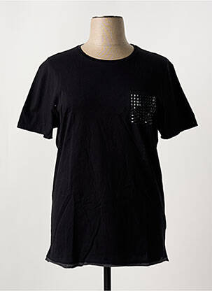 Tricou elasticitate mâneci scurte negru SALSA femeie