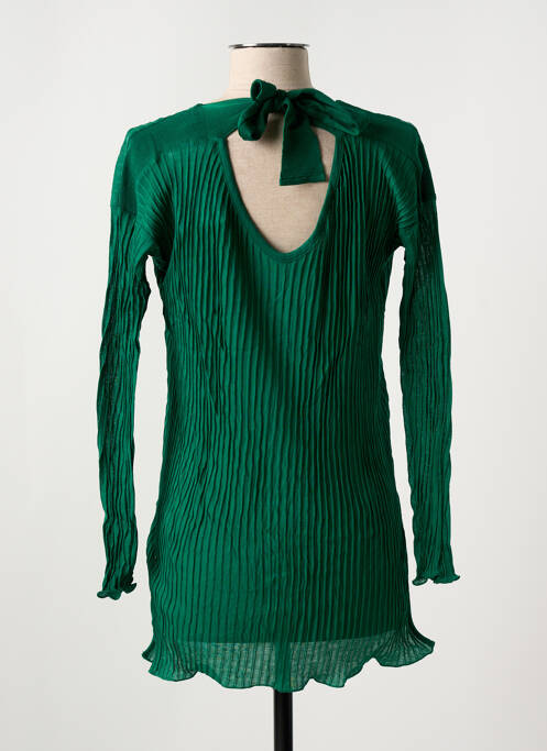 Tunică mâneci lungi verde LISANZA femeie