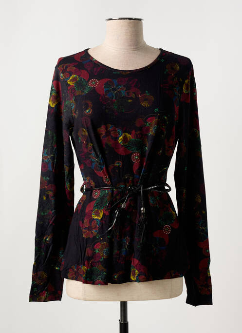 Top negru DESIGUAL femeie