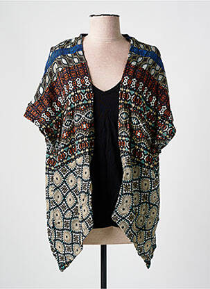 Top elasticitate mâneci scurte negru DESIGUAL femeie