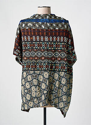 Top elasticitate mâneci scurte negru DESIGUAL femeie