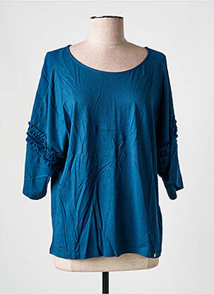 Tricou mâneci 3/4 mâneci 3/4 albastru SALSA femeie