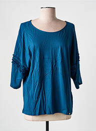 Tricou mâneci 3/4 mâneci 3/4 albastru SALSA femeie