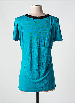 Tricou serigrafie mâneci scurte albastru SALSA femeie