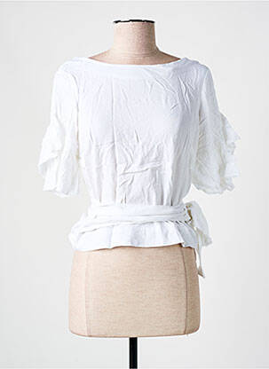 Cardigan petrecut elasticitate alb SALSA femeie