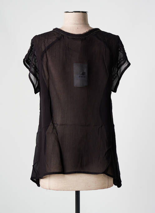 Top negru DESIGUAL femeie