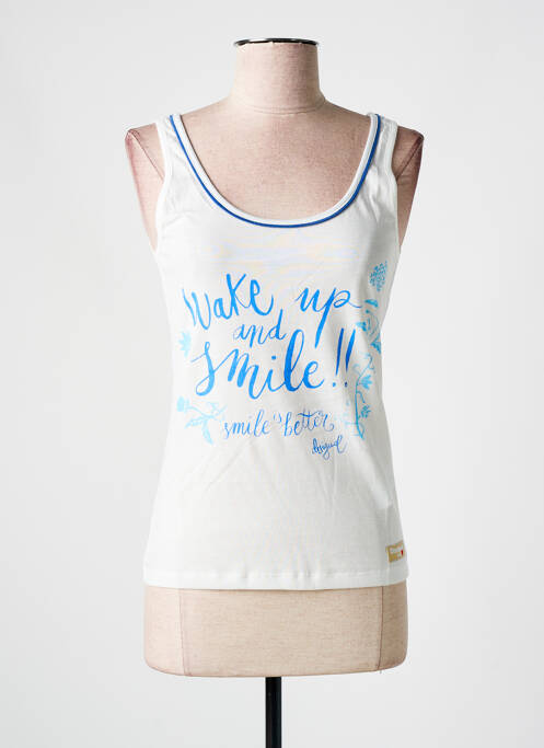 Maiou elasticitate fără mâneci albastru DESIGUAL femme