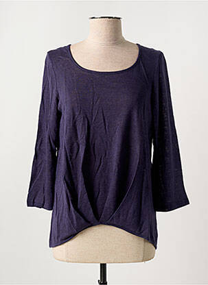Tricou mâneci 3/4 mâneci 3/4 albastru LISANZA femeie