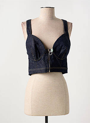 Top albastru DUA LIPA X PEPE JEANS femeie