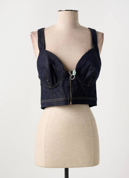 Top albastru DUA LIPA X PEPE JEANS femeie