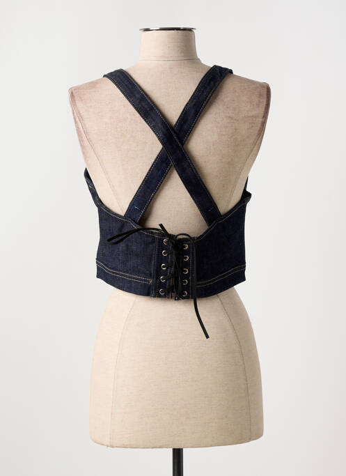 Top albastru DUA LIPA X PEPE JEANS femeie