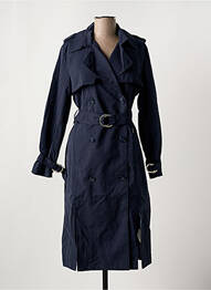 Trench țesătură poplin fără glugă albastru SALSA femme