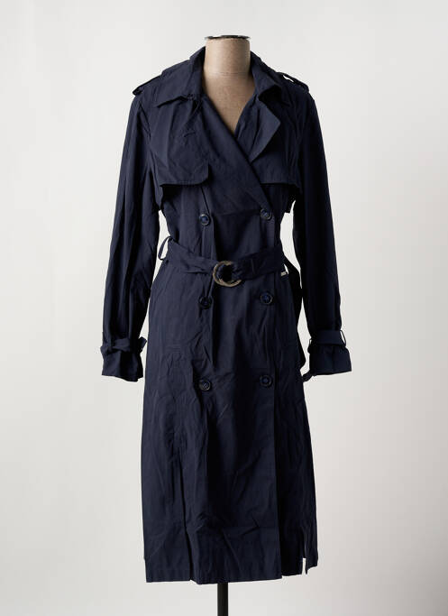 Trench țesătură poplin fără glugă albastru SALSA femme