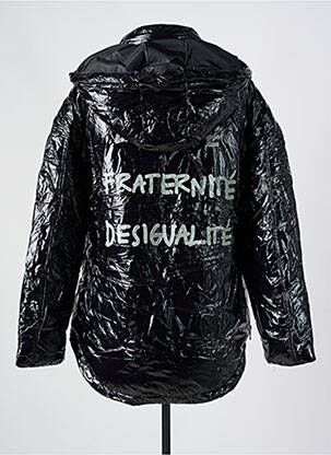 Geacă matlasată buzunare cu glugă negru DESIGUAL femeie