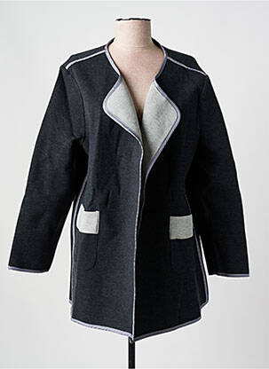Jachete casual guler tip costum gri EVANNA femeie