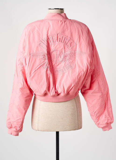 Geacă roz PEPE JEANS X DUA LIPA femeie