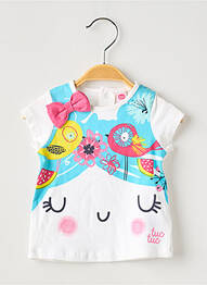 Tricou croială cambrată mâneci scurte alb TUC TUC fille