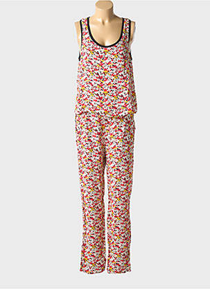Salopetă-pantalon țesătură crep fără mâneci roșu I.CODE (By IKKS) femeie