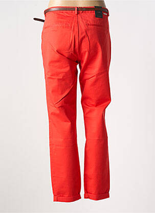 Pantalon chino țesătură poplin mărime normală portocalie SCOTCH & SODA femeie