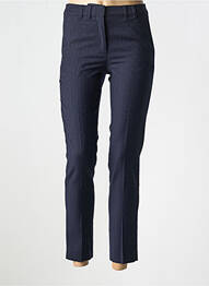 Pantalon chino închidere cu fermoar sub clapetă cu cârlig talie înaltă albastru TOMMY HILFIGER femme