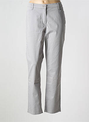 Pantalon slim țesătură poplin mărime normală gri BETTY BARCLAY femeie