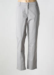 Pantalon slim țesătură poplin mărime normală gri BETTY BARCLAY femme