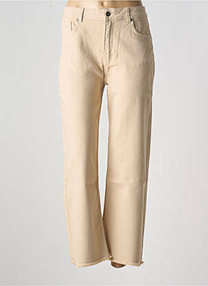 Blugi cu croială dreaptă bej LA FEE MARABOUTEE femeie