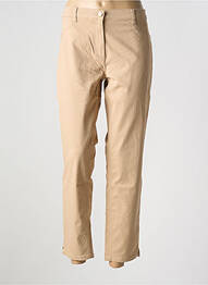 Pantalon slim țesătură poplin mărime normală bej BETTY BARCLAY femme
