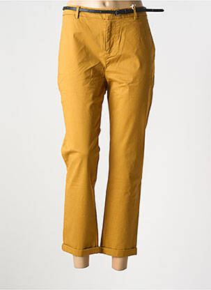 Pantalon chino țesătură poplin mărime normală galben SCOTCH & SODA femeie