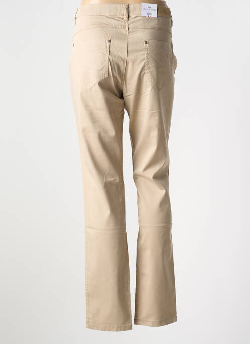 Pantalon slim bej BRUNO SAINT HILAIRE femeie