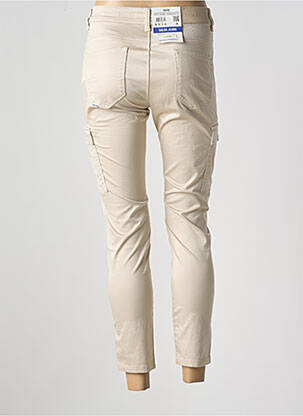 Pantalon cargo țesătură poplin mărime normală bej SALSA femeie