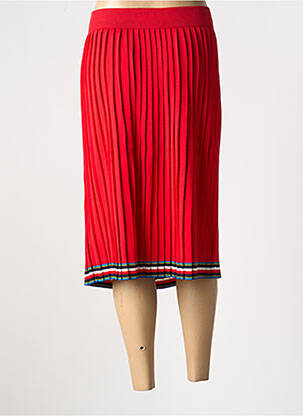 Fustă midi croială dreaptă roșu TOMMY HILFIGER femeie