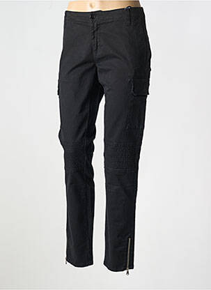 Pantalon chino țesătură poplin mărime normală negru LIU JO femeie