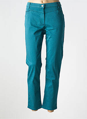 Pantalon slim țesătură poplin mărime normală verde BETTY BARCLAY femeie