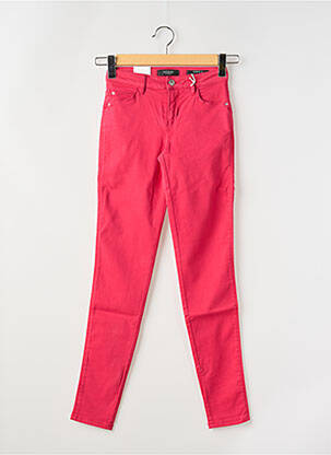 Blugi cu croială slim roz GUESS femeie