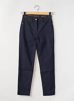 Pantalon slim țesătură poplin mărime normală albastru BETTY BARCLAY femeie