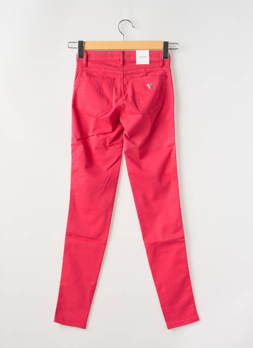 Blugi cu croială slim roz GUESS femeie