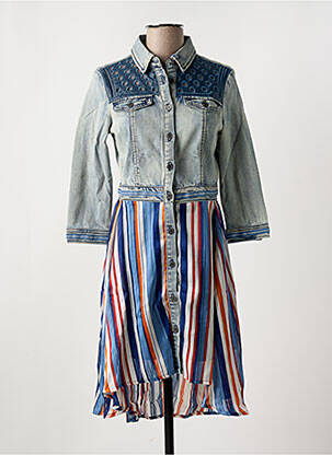 Rochie midi albastru DESIGUAL femeie